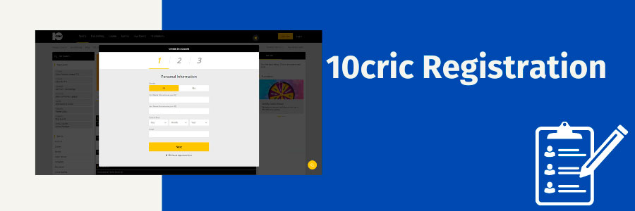 10cric Registration and account opening