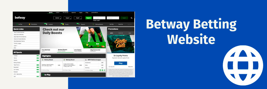 Betway Betting Website Work
