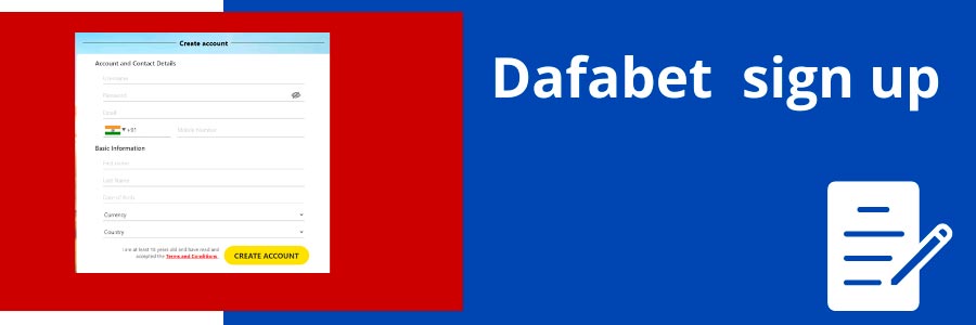 Sign up at the Dafabet betting site