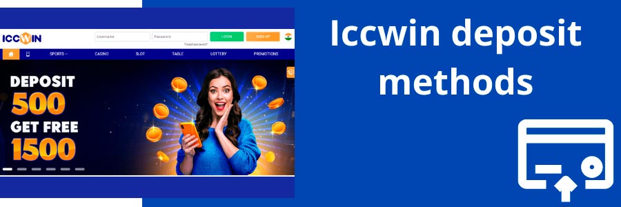 Iccwin online platform offers plenty of deposit methods