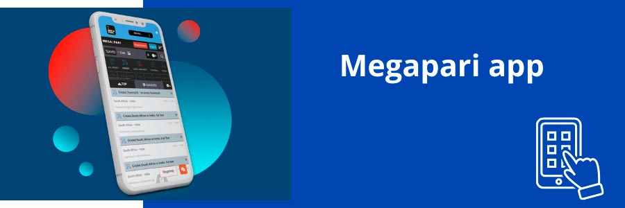 Megapari site's mobile version