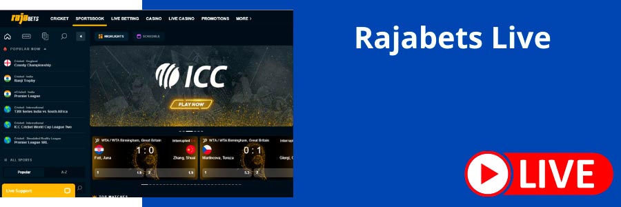 Rajabets Live Betting